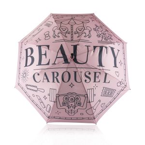 Beautycarousel-Regenschirm in Rosé