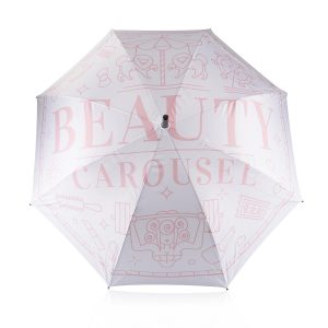 Beautycarousel-Regenschirm in Weiß